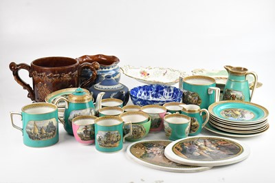 Lot 1457 - A large quantity of 19th century Prattware,...