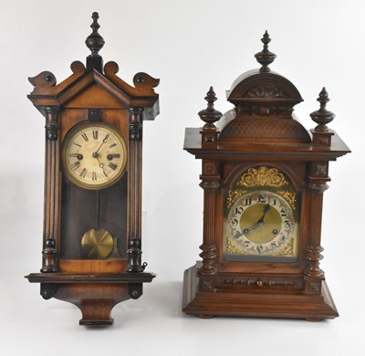 Lot 1178 - JUNGHANS; a walnut cased Junghans eight day...