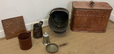 Lot 147 - A bronze Art Deco cooler, together with a...