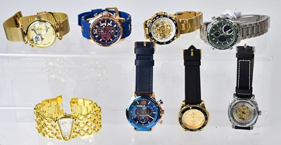 Lot 911 - Eight boxed gentlemen's wristwatches,...
