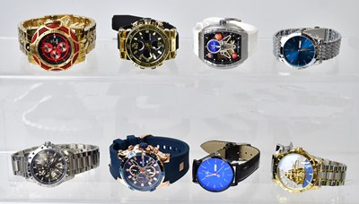 Lot 908 - Eight boxed gentlemen's wristwatches,...