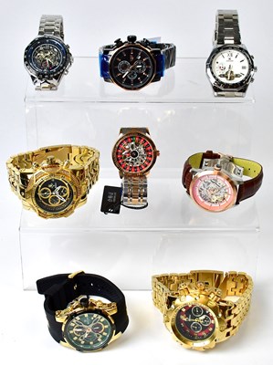 Lot 910 - Eight boxed gentlemen's wristwatches,...