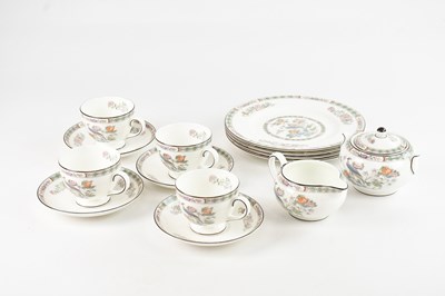 Lot 1543 - WEDGWOOD; a 'Kutani Crane' pattern tea set...