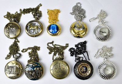 Lot 880 - A collection of ten modern pocket watches,...