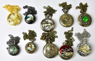Lot 882 - A collection of ten modern pocket watches (10).