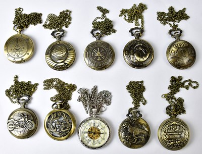 Lot 883 - A collection of ten modern pocket watches (10).