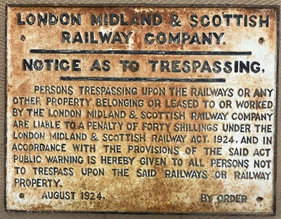 Lot 331 - LONDON, MIDLAND & SCOTTISH RAILWAY; a cast...