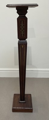 Lot 1127 - A 19th century mahogany brass inlaid...