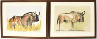 Lot 417 - JEAN POULAIN (Belgian, 1884-1967); two mixed...