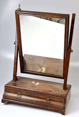 Lot 72 - A Victorian mahogany swing frame toilet mirror,...