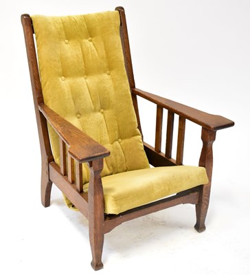 Lot 26 - An Arts and Crafts oak patented design...