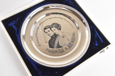 Lot 91 - JOHN PINCHES; a sterling silver plate...