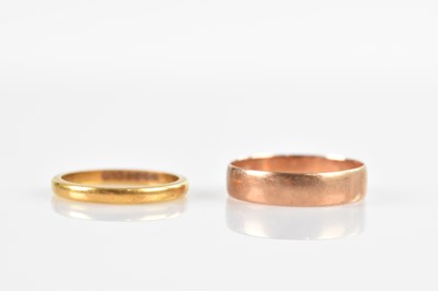 Lot 535 - A 9ct yellow gold wedding band, size N, approx...
