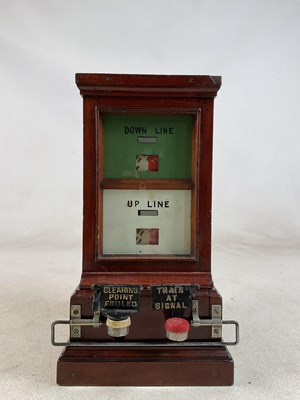 Lot 326 - A British Railway mahogany cased double line...
