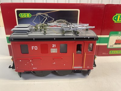 Lot 152 - LGB; 2046 F021 Rack Electric locomotive, with...