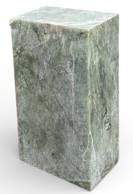 Lot 350 - A large rectangular jade block, height 15.5cm,...