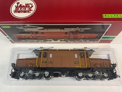 Lot 156 - LGB; 2040 Rhb, Crocodile Electric Pantograph...