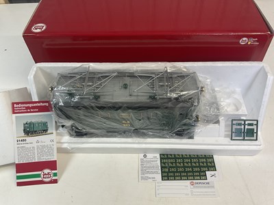 Lot 158 - LGB; 21450 Rhb Electric locomotive, in green...