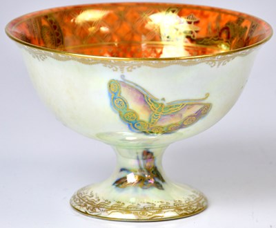 Lot 137 - WEDGWOOD; a Fairyland lustre footed bowl in...