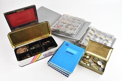 Lot 618 - An assortment of British and world coins and...