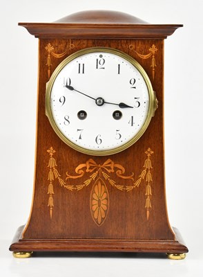 Lot 1179 - A mahogany cased Art Nouveau style mantel...