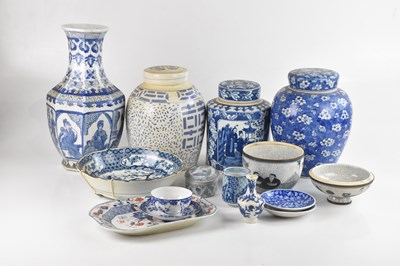 Lot 1365 - A collection of early 20th century blue and...