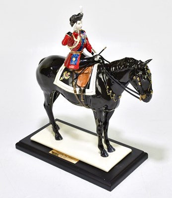 Lot 1241 - COALPORT; a limited edition figure 'Trooping...