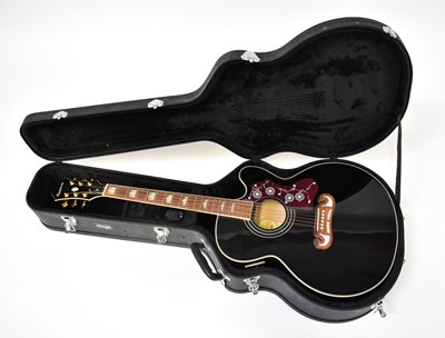 Lot 473 - EPIPHONE; an electro-acoustic guitar with...