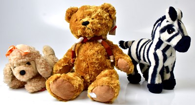 Lot 258 - A collection of stuffed bears and animals,...