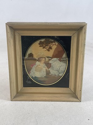 Lot 104 - An early 18th century silkworm embroidery...