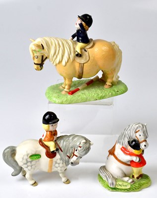Lot 115 - ROYAL DOULTON; three Thelwell Pony models,...