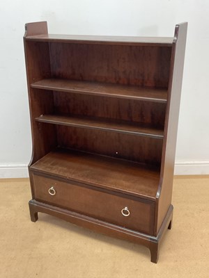 Lot 671 - STAG; a 'Minstrel' open bookcase with single...
