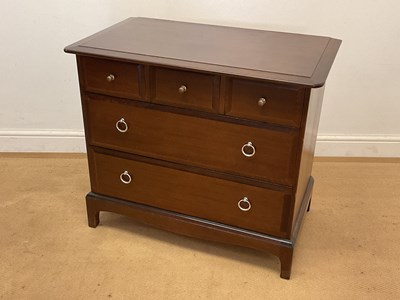 Lot 672 - STAG; a 'Minstrel' chest of three short over...