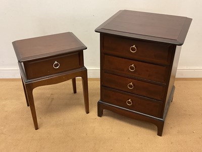 Lot 674 - STAG; a 'Minstrel' single bedside table with...