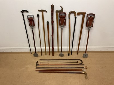 Lot 77 - GAMEBIRD; a quantity of shooting sticks and...