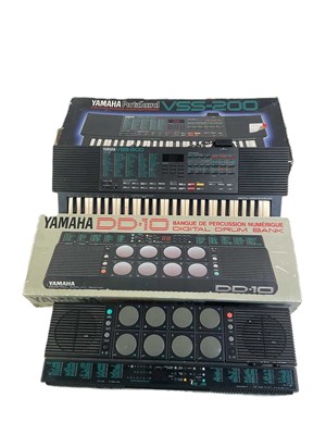 Lot 353 - YAMAHA; a Digital Drum Bank and a VSS-200...