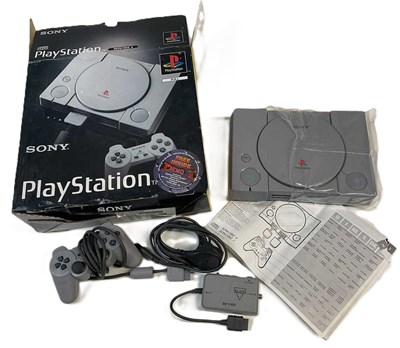 Lot 31 - SONY; a PlayStation console, a retro gaming...