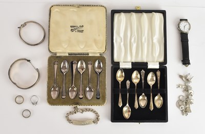 Lot 1162 - CHARLES JAMES ALLEN; a cased set of six George...