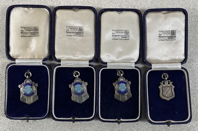Lot 338 - GREAT WESTERN RAILWAY; three hallmarked silver...