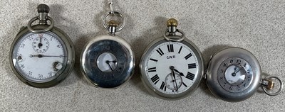 Lot 339 - GREAT WESTERN RAILWAY; a silver plated pocket...