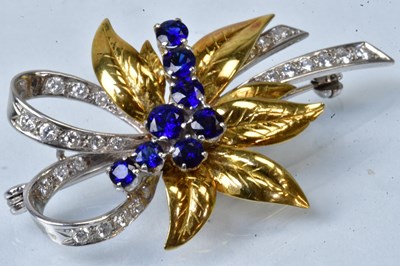 Lot 808a - CROPP & FARR; an 18ct white and yellow gold...