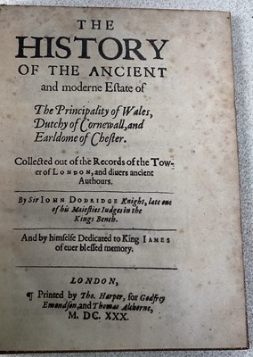Lot 384 - JOHN DODRIDGE; The History of the Ancient and...