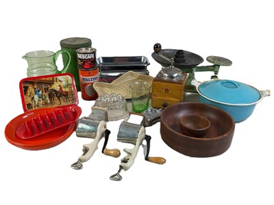 Lot 69 - KITCHENALIA; items including advertising tins,...