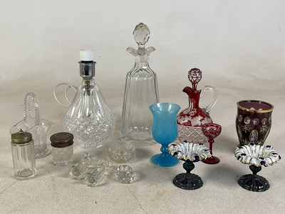 Lot 342 - Decorative glassware including leaded crystal...
