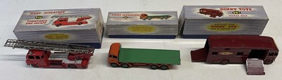 Lot 181 - DINKY TOYS; three boxed Dinky vehicles...