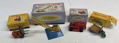 Lot 182 - DINKY TOYS; four boxed Dinky vehicles,...