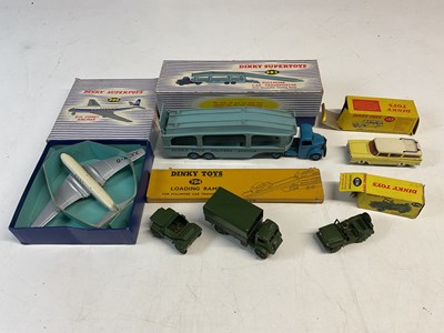 Lot 104 - DINKY TOYS; six Dinky toys to include a boxed...