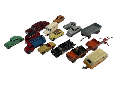 Lot 105 - DINKY TOYS; a small quantity of unboxed Dinky...