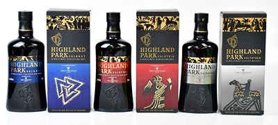 Lot 303 - HIGHLAND PARK; three boxed bottles of Orkney...