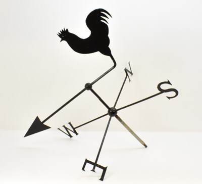 Lot 531 - A 20th century wrought iron weathervane with...